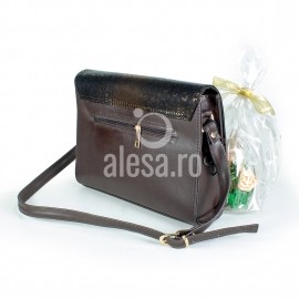 Poseta crossbody, cu lant ornamental, Olga