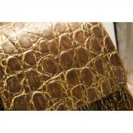 Rucsac de dama din piele maro cu auriu, Mozaic Brown Gold